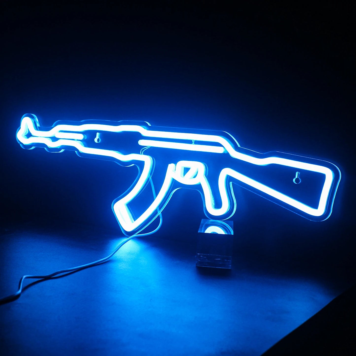 Ineonlife Neon Sign Light Gun Custom Led AK 47 Super Cool Lampada Da Notte A Sospensione Sala Giochi Negozio Festa Decorazione Murale Personalizzata