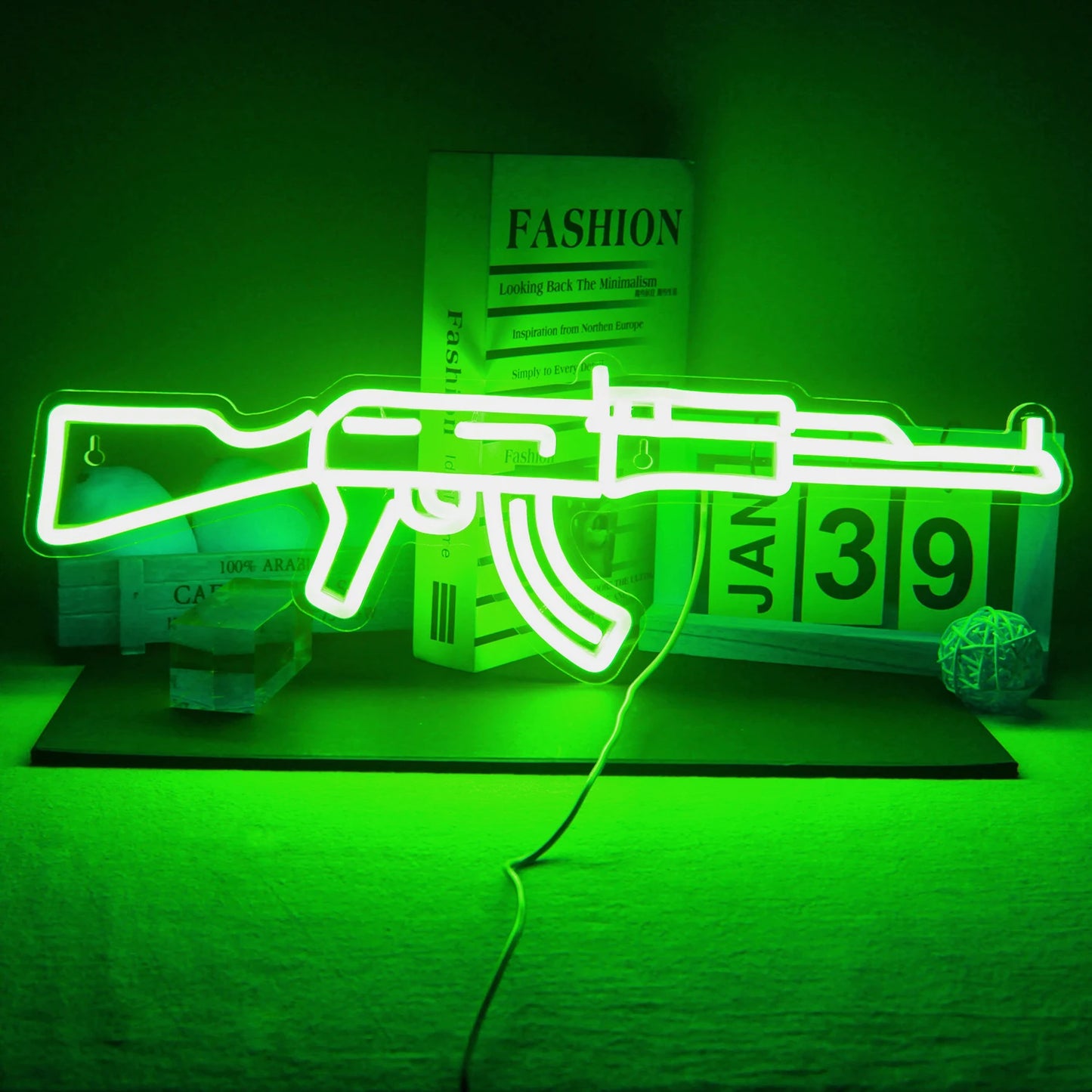 Ineonlife Neon Sign Light Gun Custom Led AK 47 Super Cool Lampada Da Notte A Sospensione Sala Giochi Negozio Festa Decorazione Murale Personalizzata