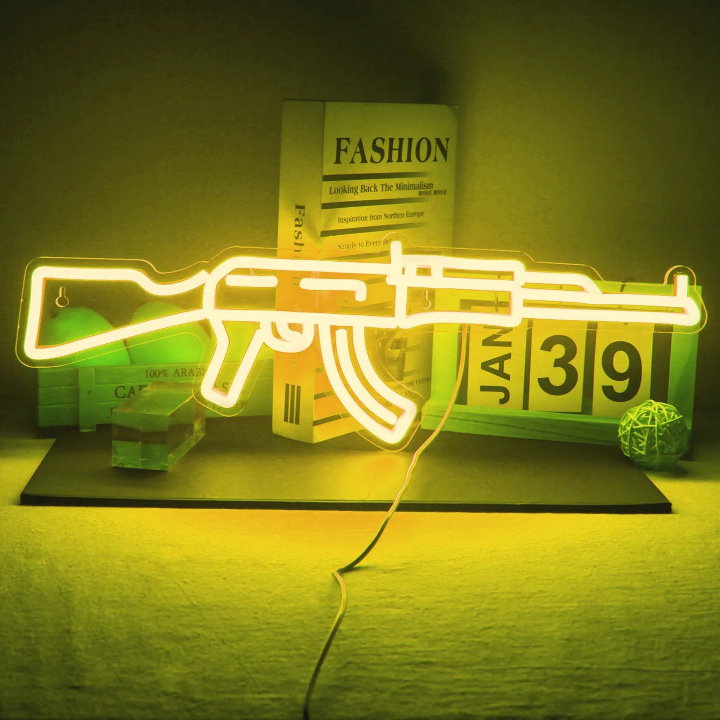 Ineonlife Neon Sign Light Gun Custom Led AK 47 Super Cool Lampada Da Notte A Sospensione Sala Giochi Negozio Festa Decorazione Murale Personalizzata