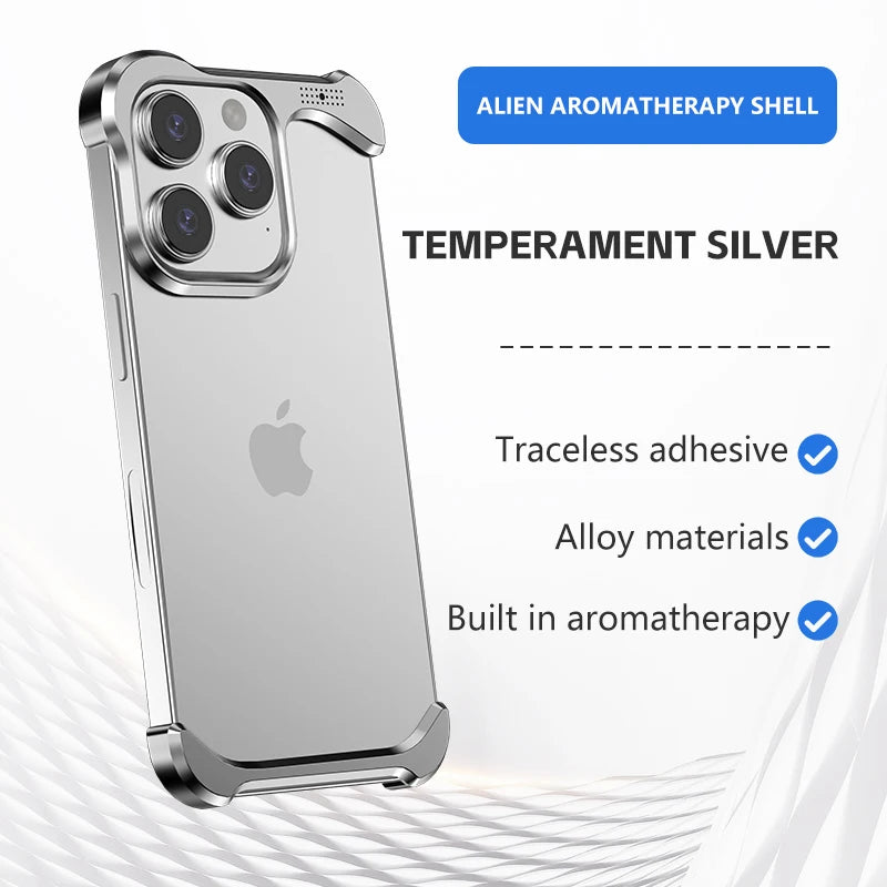 Custodia per telefono con dissipazione del calore in metallo per iPhone 13 14 15 16 Pro Max, sottile, leggera,in alluminio, per iPhone 14 15 16 Promax